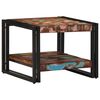 vidaXL Coffee Table Multicolor Solid reclaimed wood, iron 19.7x19.7x15 in