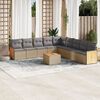 vidaXL Garden Sofa Set Beige, Light Grey