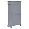 vidaXL Shoe Cabinet Gray Paulownia wood + MDF 19.7 x 11.0 x 38.6 in