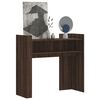 vidaXL Console Table Brown Oak Engineered Wood Medium Console Table