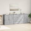 vidaXL Sideboard Concrete grey Engineered wood Medium Sideboard