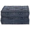 vidaXL Modular Sofa Indigo Print 27.56 x 27.56 x 14.17 in Fabric