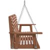 vidaXL Garden Swing Bench Brown Solid Fir Wood Standard Ergonomic