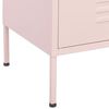 vidaXL Storage Cabinet Pink Steel 31.5 x 13.8 x 40.0 in Storage Cabinet