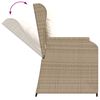 vidaXL Patio Lounge Set Beige and Brown