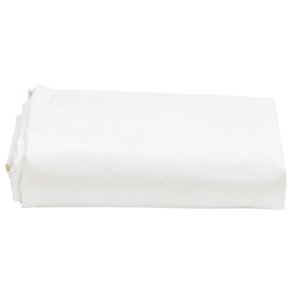 vidaXL Tarpaulin White &Oslash; 8.5 ' 7.11 oz/ft&sup2;