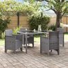 vidaXL Garden Chair 4 pcs Light gray 53 x 49 x 85 cm PP