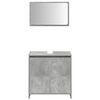 vidaXL Bathroom Furniture Set Concrete Gray Engineered Wood Medium