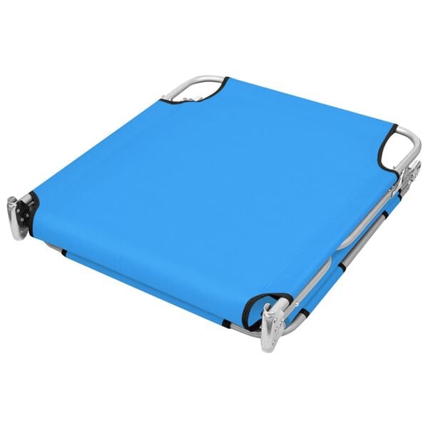 vidaXL Sun Lounger Turquoise Blue