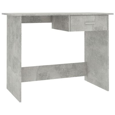 vidaXL Desk Concrete Gray 39.4"x19.7"x29.9" Chipboard
