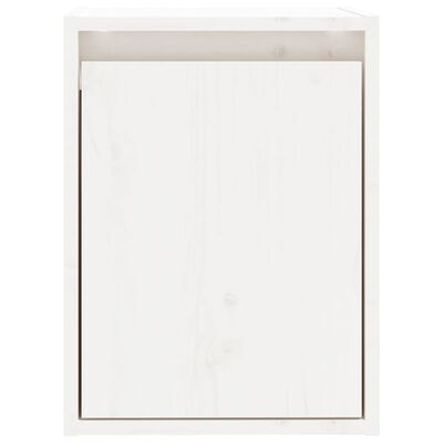 vidaXL Wall Cabinets 2pcs White 11.8"x11.8"x15.7" Solid Wood Pine