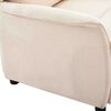 vidaXL Recliner Chair Cream 67.5 x 93.5 x 101.5 cm fabric