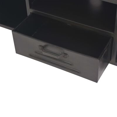 vidaXL TV Cabinet 47.2"x11.8"x16.9" Black