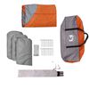 vidaXL Family Tent Dome 8-Person Grey and Orange Waterproof