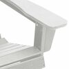 vidaXL Adirondack Chair White 32.28 x 29.13 x 36.22 in HDPE