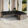 vidaXL Garden Sofa Set Light gray, Dark gray
