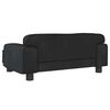 vidaXL Dog Bed Black Velvet 27.6 x 17.7 x 11.8 in Stylish Design