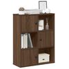 vidaXL Bookcase Brown Oak Engineered Wood Compact Bookcase Rectangular
