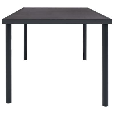 vidaXL Patio Dining Table Anthracite 74.8"x35.4"x29.1" Steel