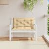 vidaXL Garden Bench Cushion Melange beige 100% polyester 39.4 x 19.7 in