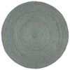 vidaXL Area Rug Olive Green Jute 70.9 in diameter Durable Area Rug