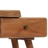 vidaXL Bedside Table Natural wood color Solid Acacia Wood
