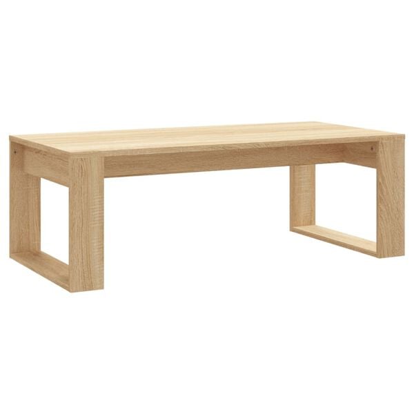 vidaXL Coffee Table Sonoma Oak Engineered Wood 40.2 x 19.7 x 13.8 in