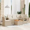vidaXL Garden Sofa Set Beige
