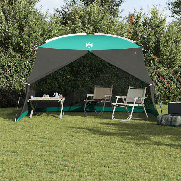 vidaXL Mosquito Tent with Roof Sea Green 149.61 x 149.61 x 88.58 in