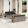vidaXL Garden Sofa Set Gray