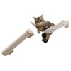 Kerbl Cat Climbing Wall White, Natural Solid wood, Sisal 20.5x5.5x13.0 in