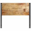 vidaXL Headboard Natural Wood Solid mango wood and iron 47.2 in Durable