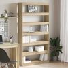 vidaXL Book Cabinet Sonoma Oak 39.37 x 11.81 x 77.95 in