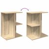 vidaXL Bedside Table Set of 2 Sonoma Oak Engineered Wood