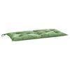 vidaXL Patio Bench Cushion Leaf Pattern 43.3x19.7x2.8" Fabric