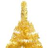 vidaXL Artificial Pre-lit Christmas Tree with Ball Set Gold 94.5" PET