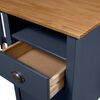 vidaXL Desk Grey and honey brown Solid pine wood Desk Rectangular