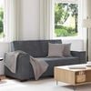 vidaXL 2-seater Sofa Dark Grey