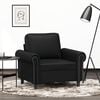 vidaXL Sofa Chair Black 75% PVC, 20% polyester, 5% cotton Single Durable