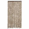 vidaXL Fly Curtain Beige and Brown 39.4x78.7" Chenille