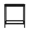 vidaXL Bar Table Black Solid pine wood Medium Durable Bar Table