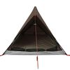 vidaXL Camping Tent 2-Person Brown Waterproof