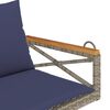 vidaXL Patio Swing Bench Grey