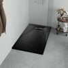 vidaXL Shower Base Tray SMC Black 47.2"x27.6"