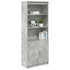 vidaXL Highboard Concrete grey Engineered wood Tall Highboard