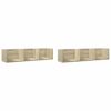vidaXL Wall Cabinets Set of 2 Sonoma oak Engineered wood Medium-sized