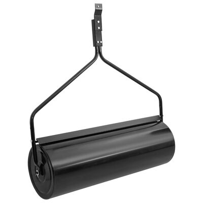 vidaXL Garden Lawn Roller Black 16.6 gal Iron