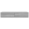 vidaXL Bed Drawers Grey Sonoma 39.37 x 14.37 x 6.50 in Engineered Wood