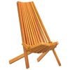 vidaXL Folding Garden Chairs 2 pcs Brown 56 x 69 x 84 m