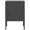 vidaXL Nightstand Anthracite Steel 13.8x13.8x20.1 in